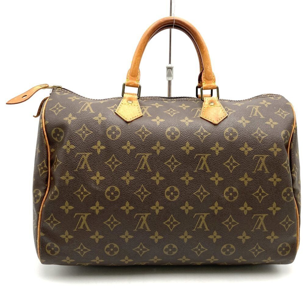 LOUIS VUITTON Brown Monogram Speedy 40 Boston Bag - Picture 4 of 10
